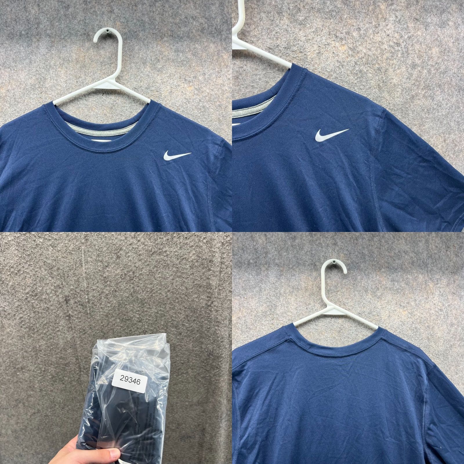 Nike VINTAGE Nike Shirt Mens Large Blue Crewneck Dri-Fit Athletic Jersey Running Crewneck Clothing Nike Dri-FIT Logo All Seasons Mens Vintage Body Size US L / EU 52-54 / 3 - 8 Thumbnail