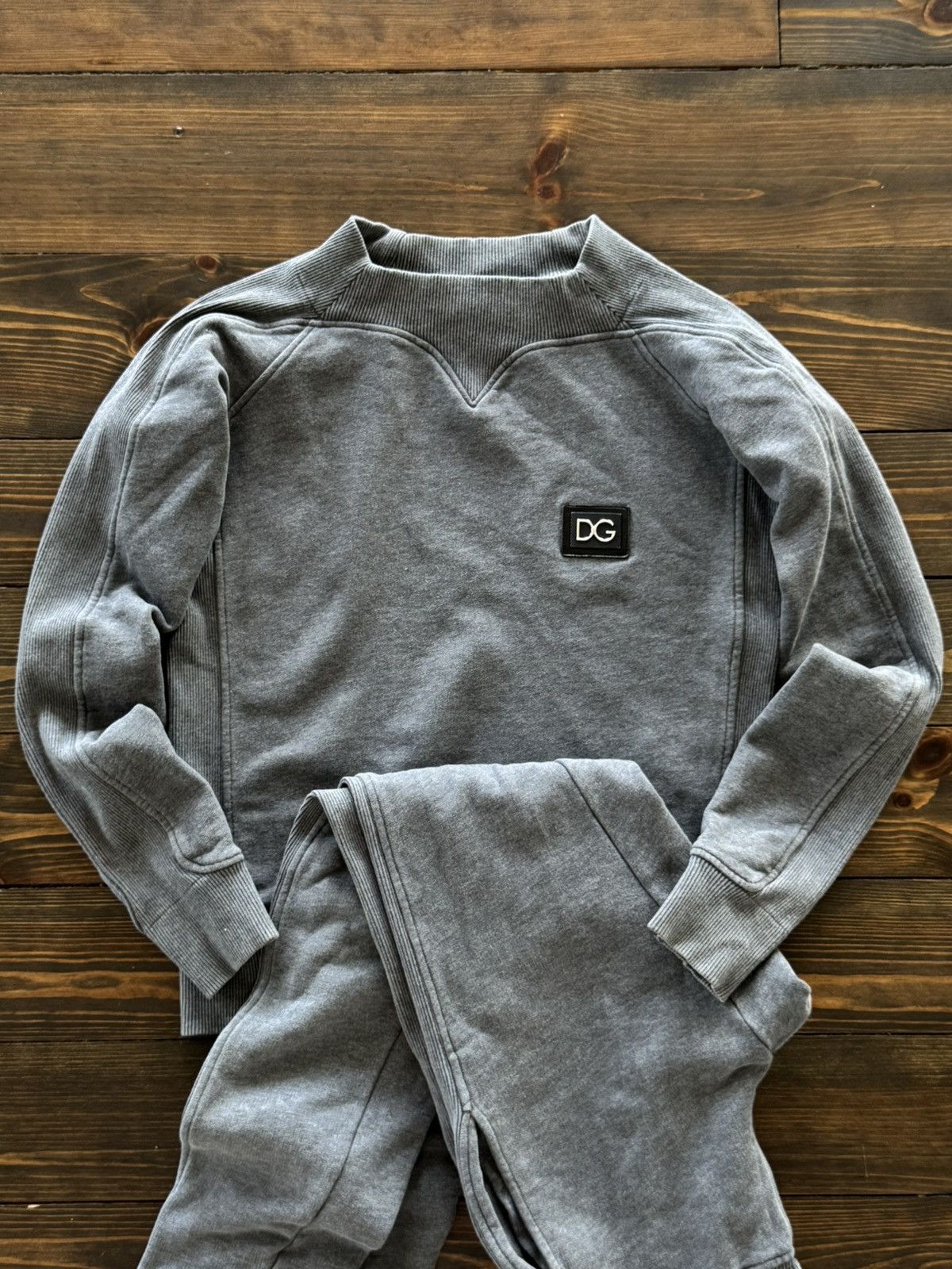 Dolce & Gabbana D&G Dolce & Gabbana Grey Basic Sweatshirt + Pants Suit Size M / US 6-8 / IT 42-44 - 3 Thumbnail
