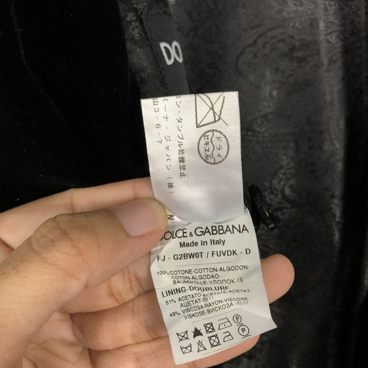 Dolce & Gabbana 🔥VINTAGE SUITE COATS JACKET DOLCE & GABBANA ITALY RICH BLACK Size US M / EU 48-50 / 2 - 23 Thumbnail
