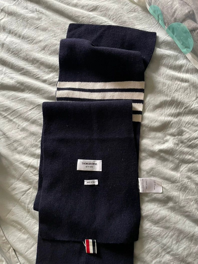 Thom Browne Thom Browne Winter sheepskin scarf Size ONE SIZE - 2 Thumbnail