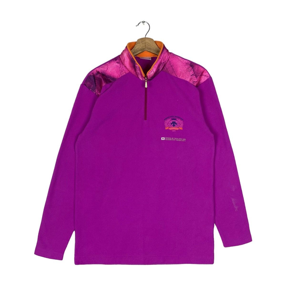 Vintage Descente Quarter Zip Pullover Jumper Fleece