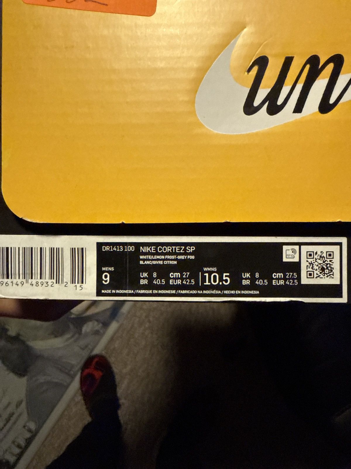 Nike Nike Cortez Union LA Lemon Frost Size US 9 / EU 42 - 7 Thumbnail