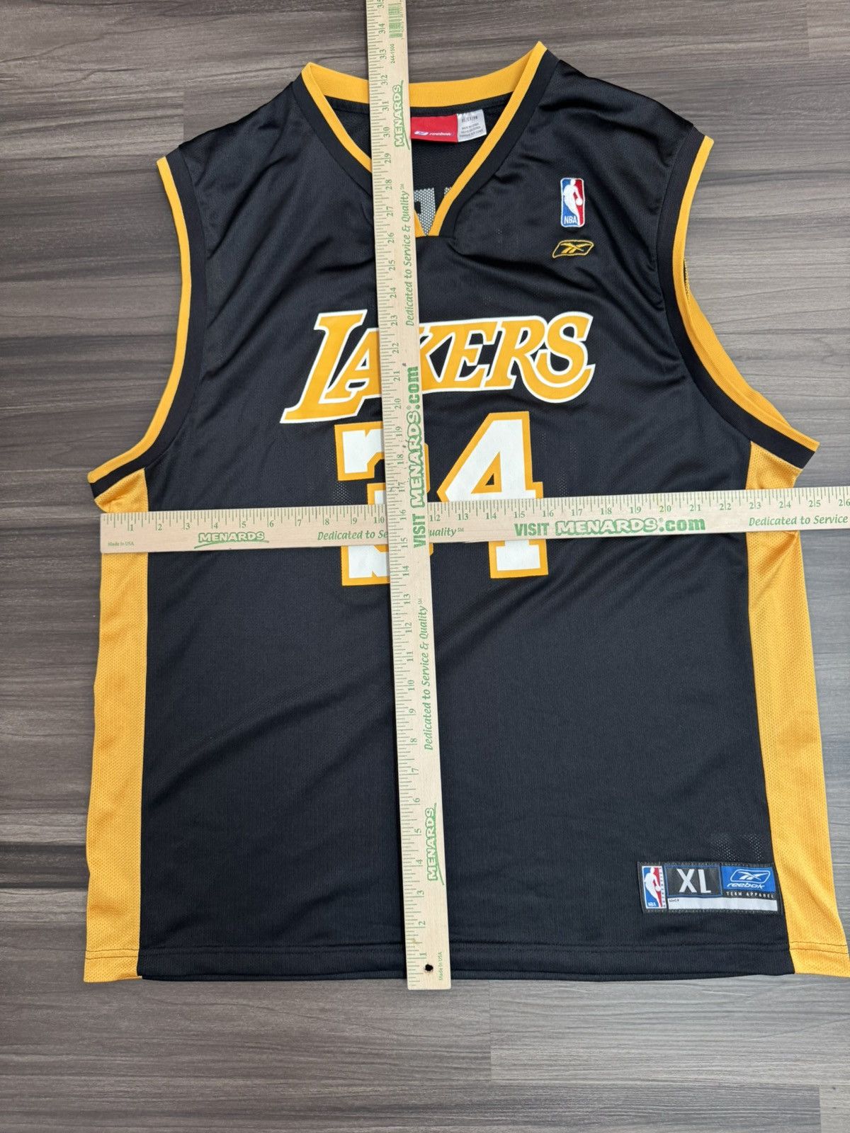 Reebok Los Angeles Lakers Shaquille O'Neal #34 NBA Jersey Size US XL / EU 56 / 4 - 5 Thumbnail