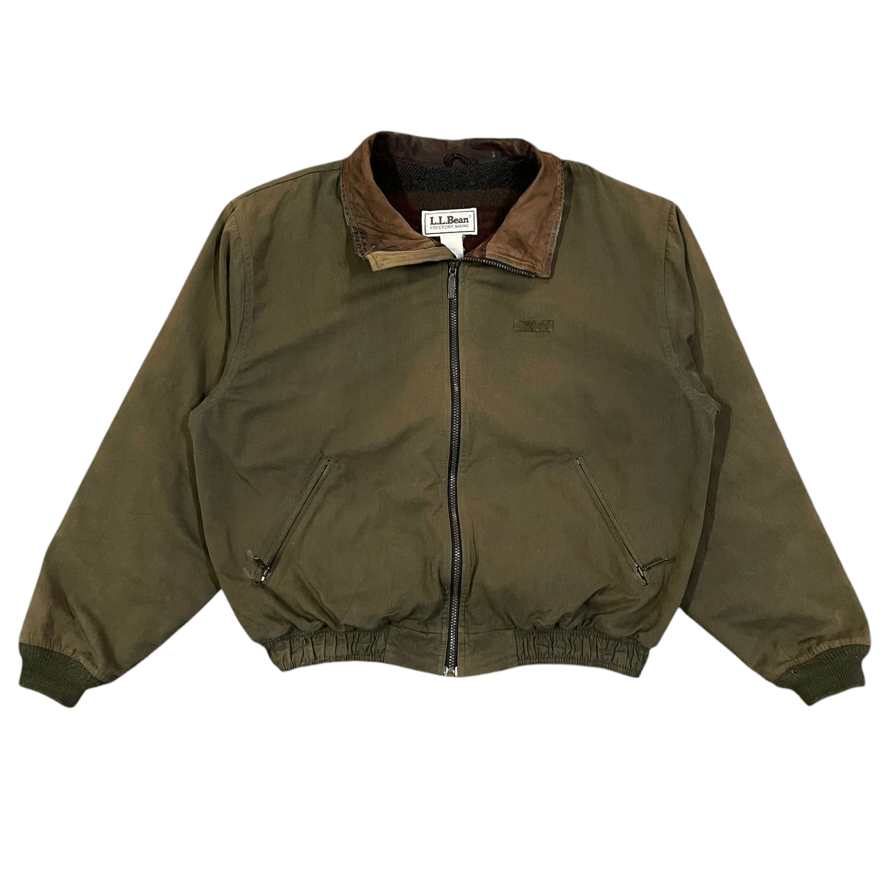L.L. Bean Vintage 80's L.L. Bean Bomber Jacket Blanket Lined Size US L / EU 52-54 / 3 - 2 Thumbnail