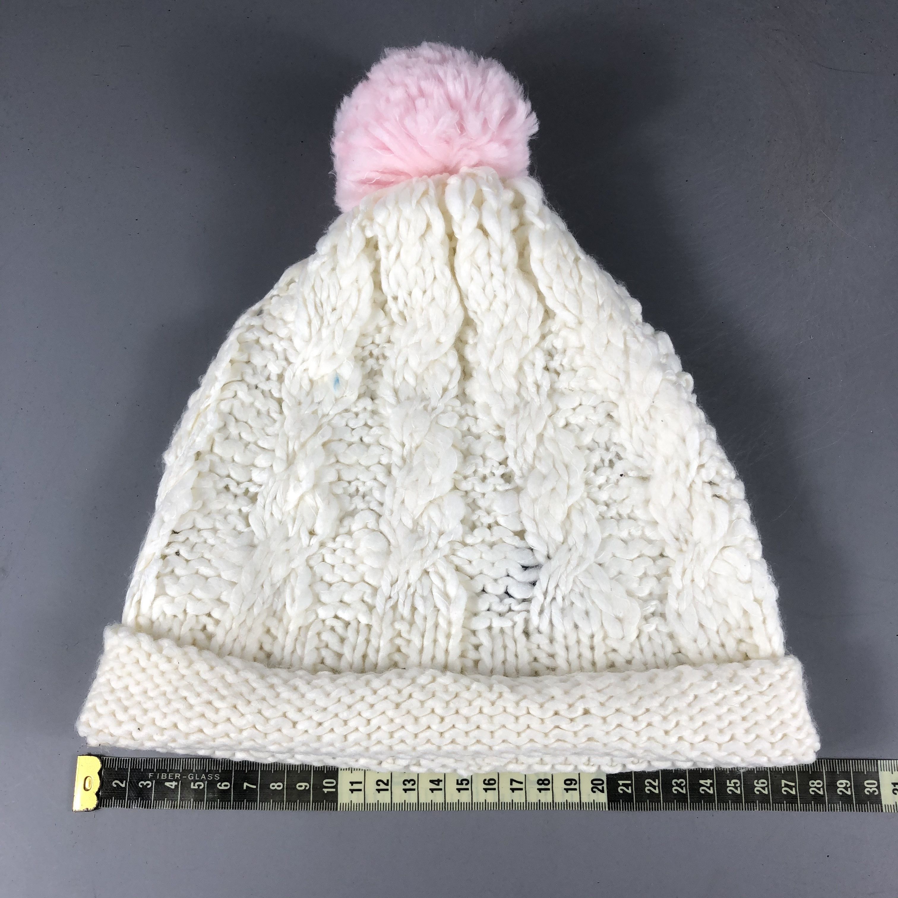Japanese Brand × Vintage Womens Swimmer Cable Knit Beanie Snow Hat Snow Cap -D1070 Size ONE SIZE - 4 Thumbnail