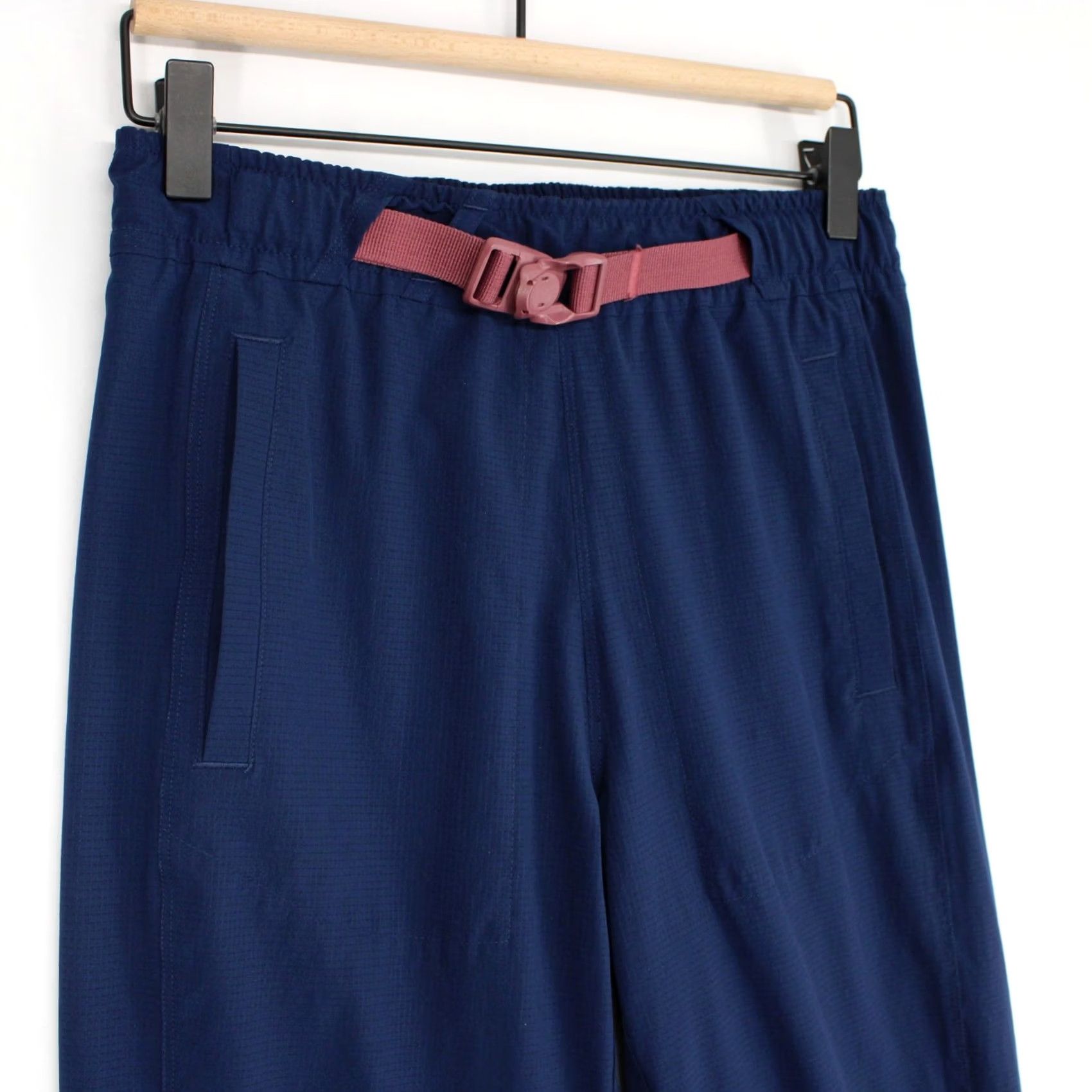 Vintage VINTAGE Title Nine Aero Tech Pants Womens XS Blue Ripstop Jogger Hiking Buckle Belt Size 26" / US 2 / IT 38 - 2 Thumbnail
