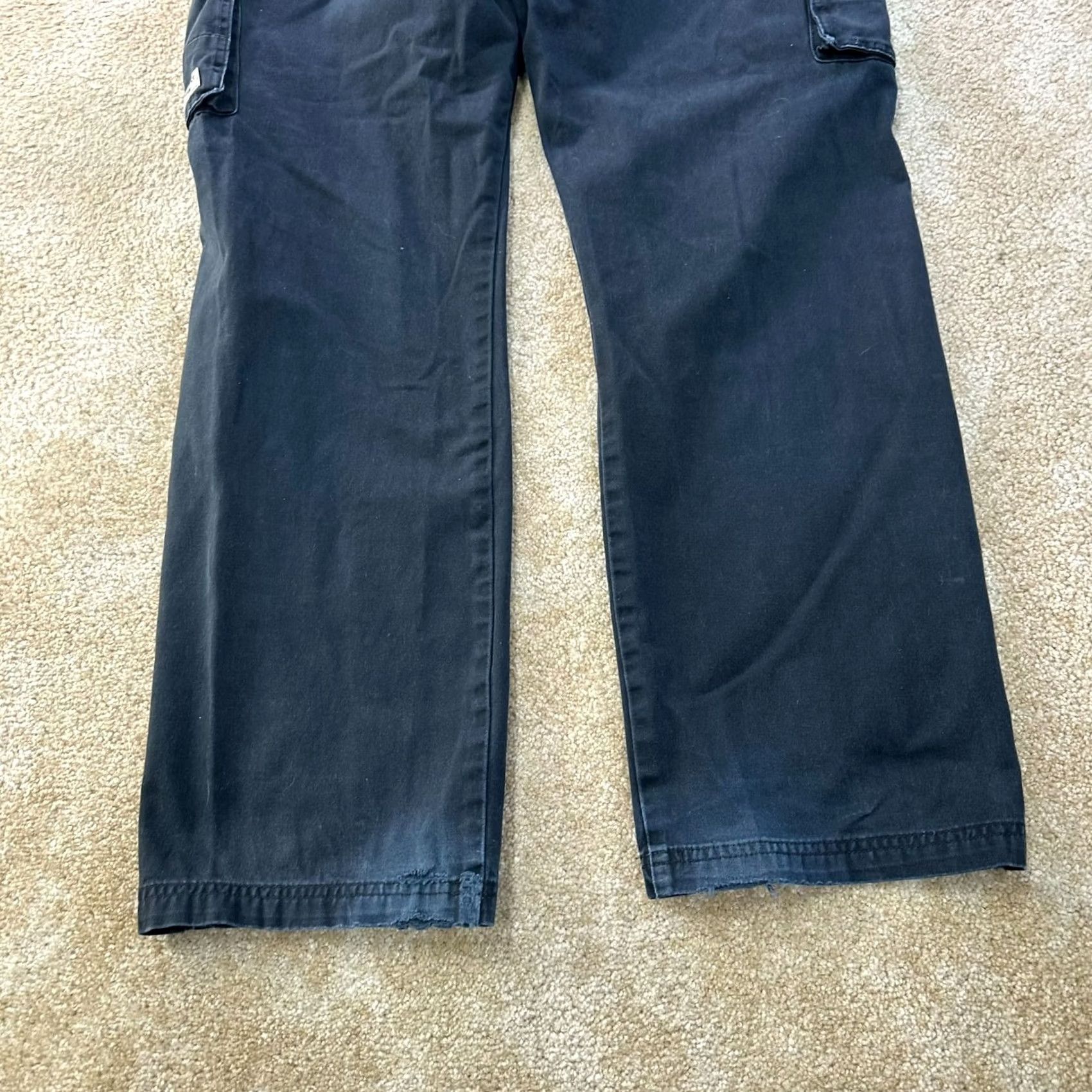 Wrangler Wrangler Pants Cargo 38x34 Men's Black Relaxed Fit 5-Pocket Straight Front Denim Cotton Blend Baggy Size US 38 / EU 54 - 7 Thumbnail