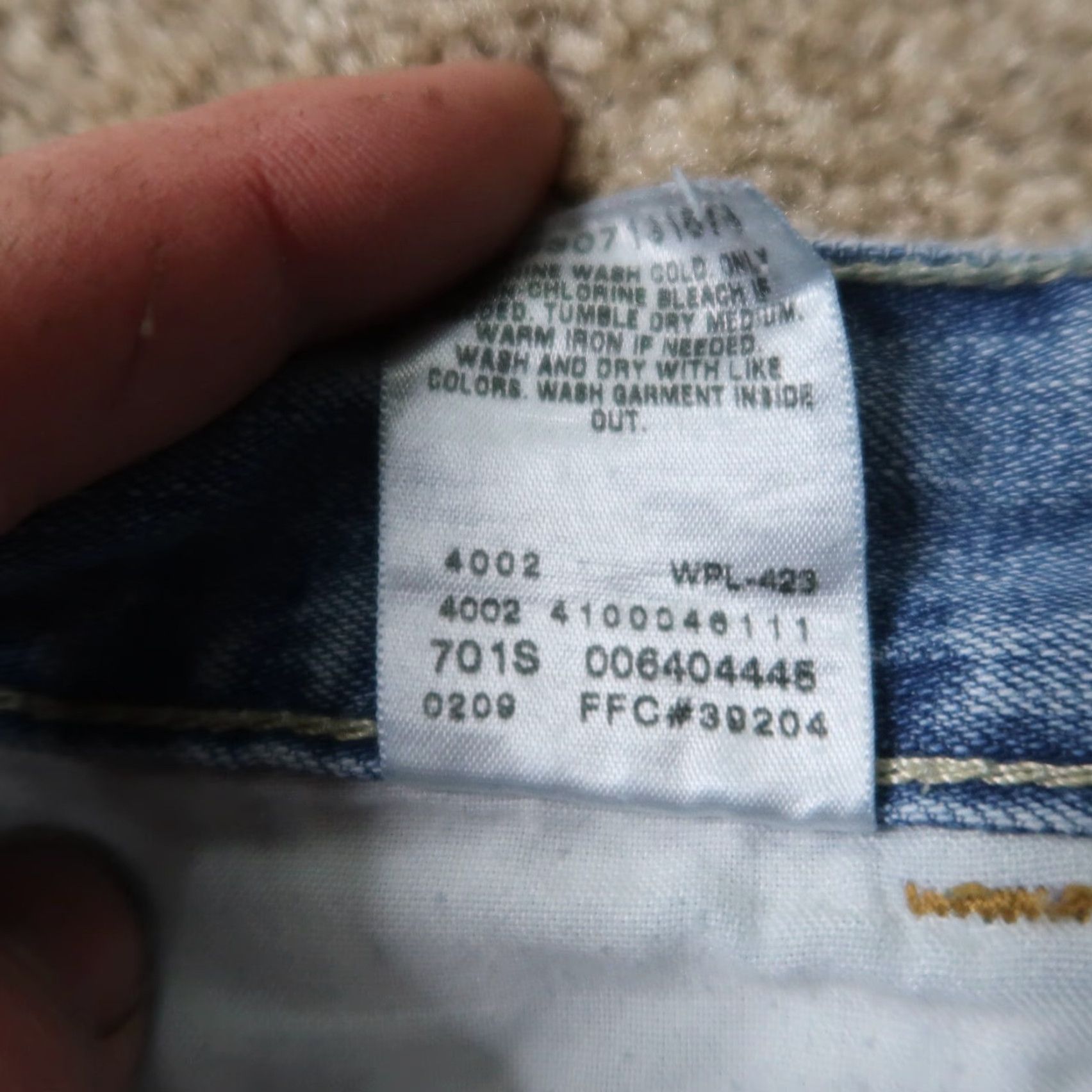 Levi's VINTAGE Levi's Loose Carpenter Jeans Mens 32x28 Distressed Denim Skater Baggy Levi's 550 80s 90s Streetwear Mens Jeans Size US 32 / EU 48 - 7 Thumbnail