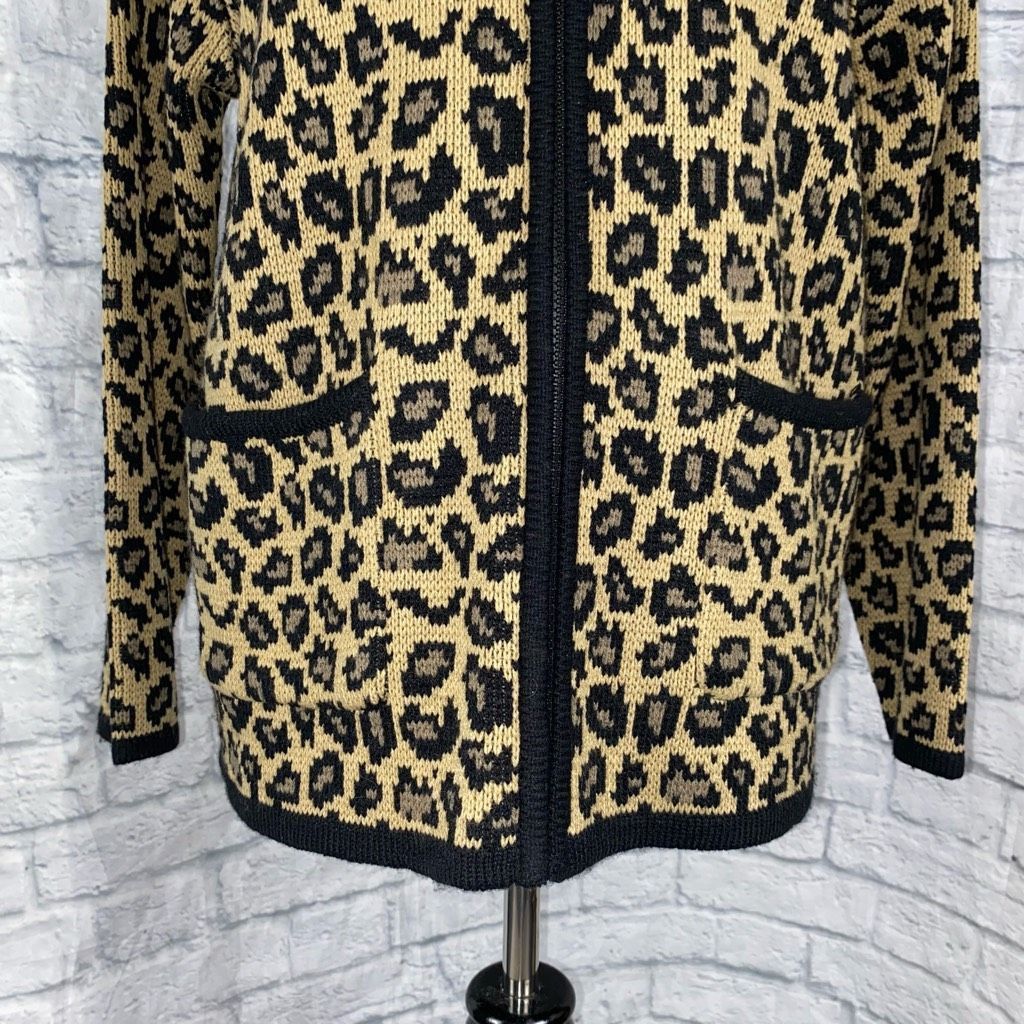 Other Tallyho full zip sweater jacket cheetah print sz S women Size S / US 4 / IT 40 - 4 Thumbnail