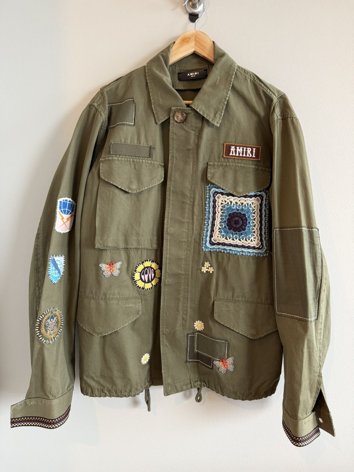 Amiri AMIRI Green Cotton M65 Military Trench Jacket Size US M / EU 48-50 / 2 - 1 Thumbnail