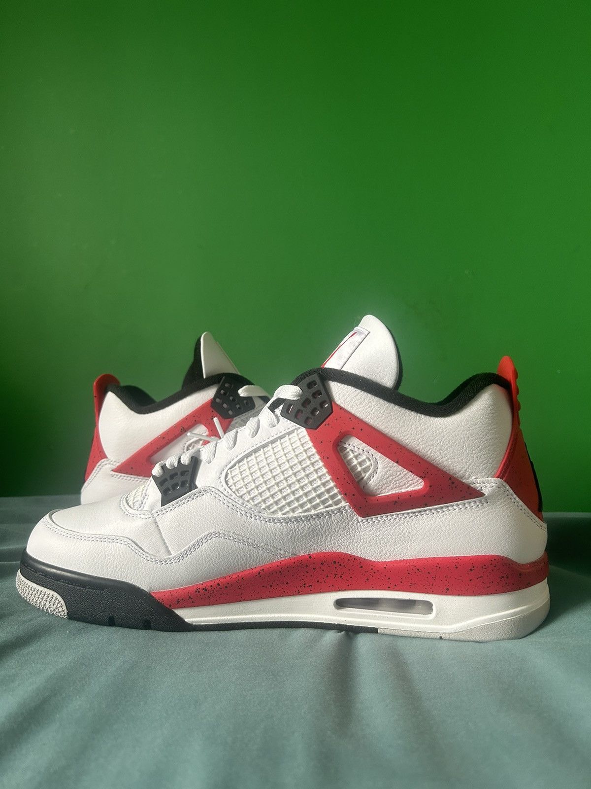 Jordan Brand Nike Air Jordan 4 Red Cement 2023 Size US 12 / EU 45 - 2 Thumbnail