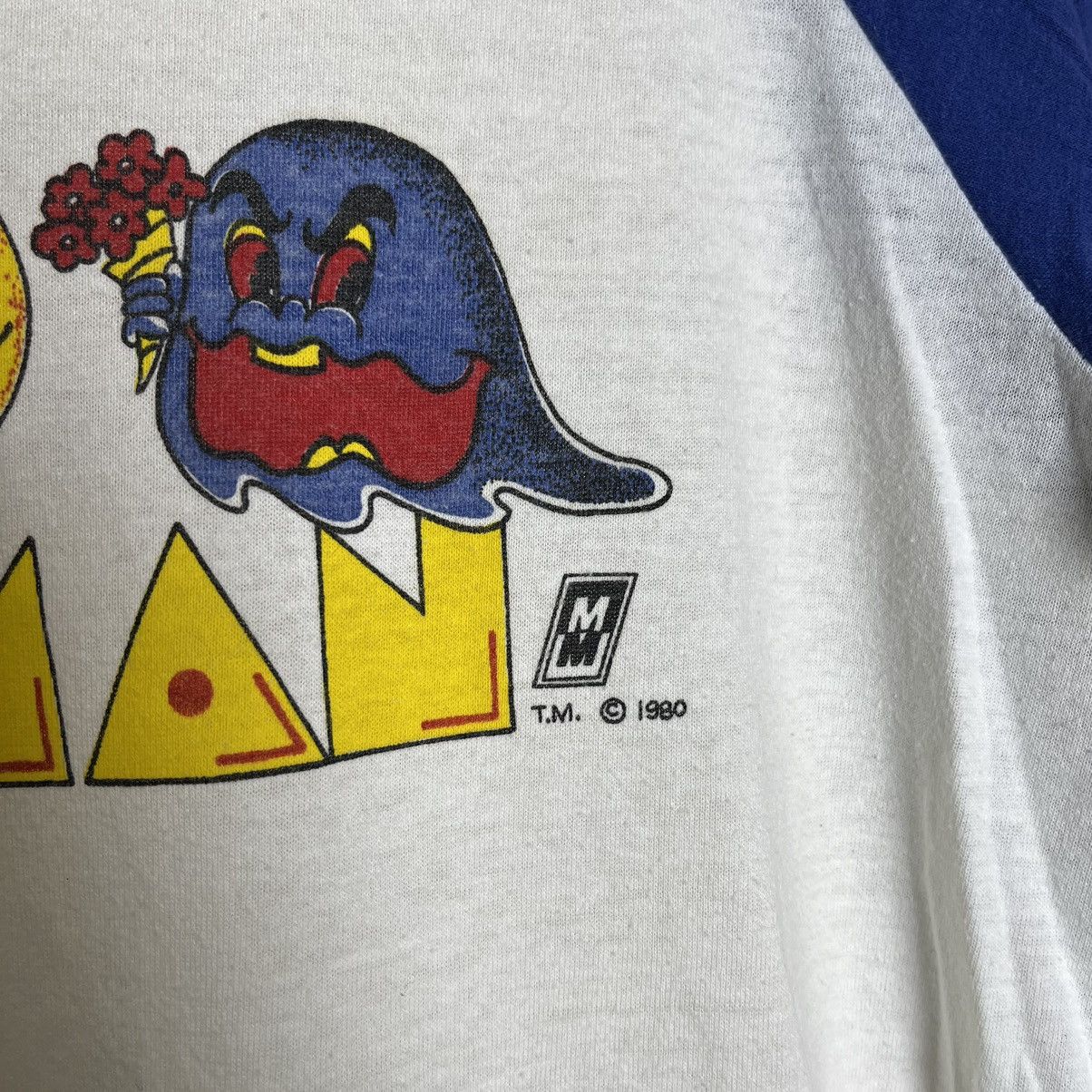 Vintage 1980's Ms. Pac-Man Video Game 3/4 Raglan Size US M / EU 48-50 / 2 - 5 Thumbnail