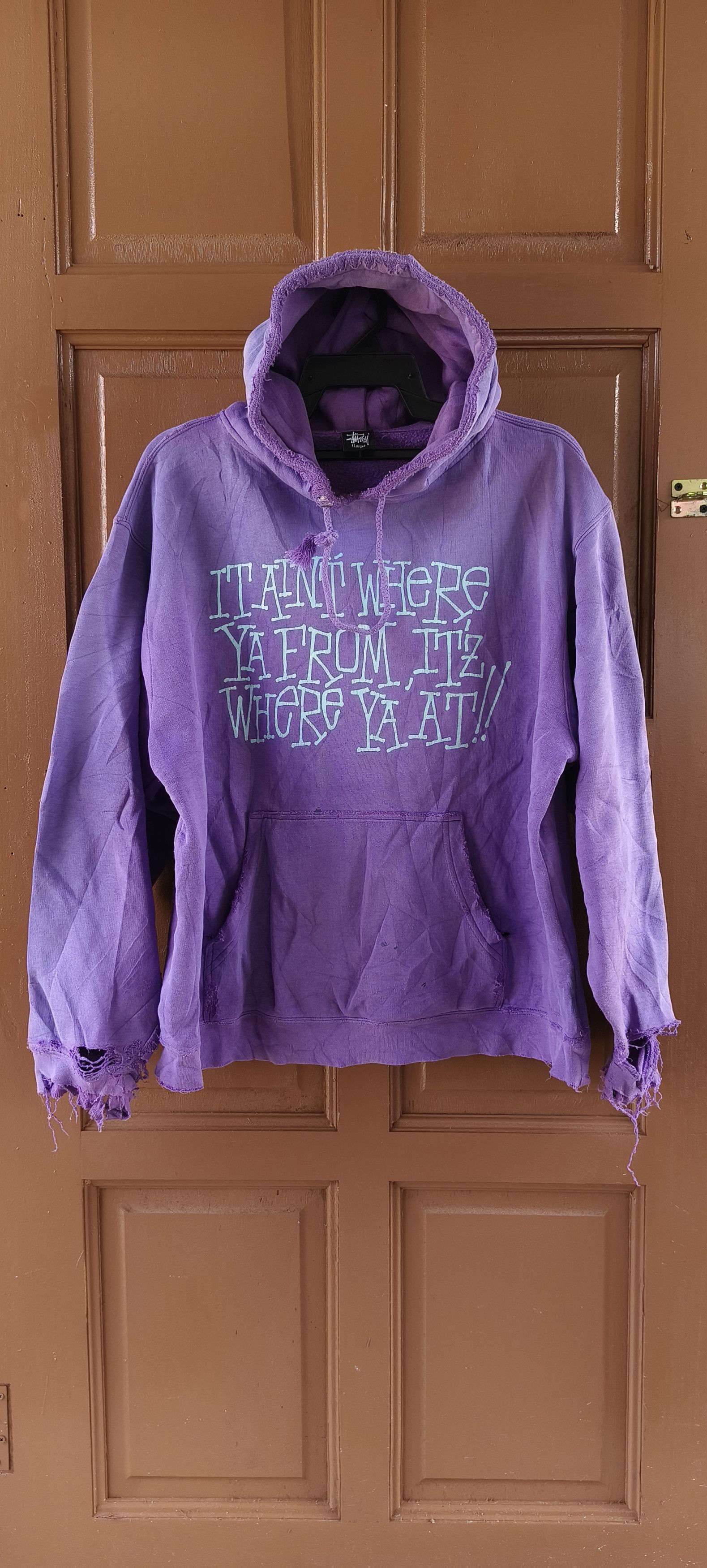 Stussy sweatshirt hodie very Distressed but rare