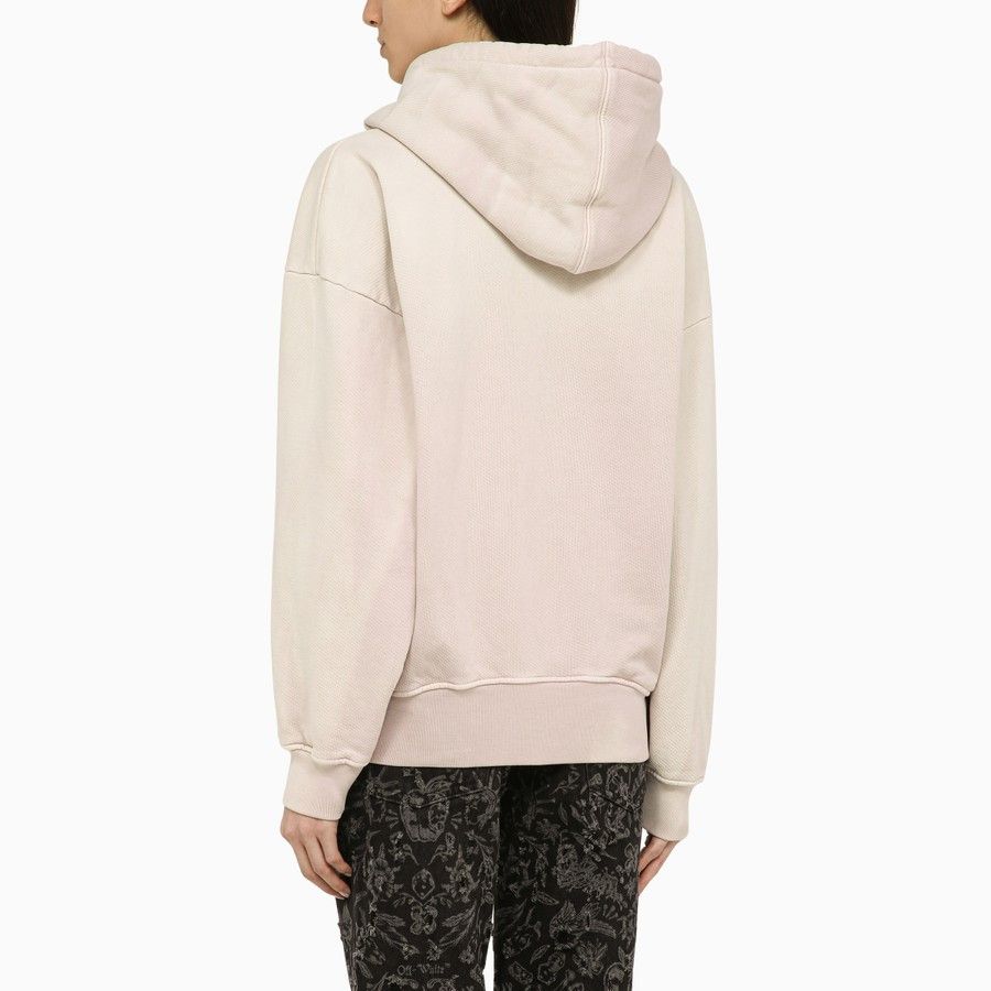 Off-White o1d2blof0924 Cotton Hoodie With Logo in Pink Size M / US 6-8 / IT 42-44 - 3 Thumbnail