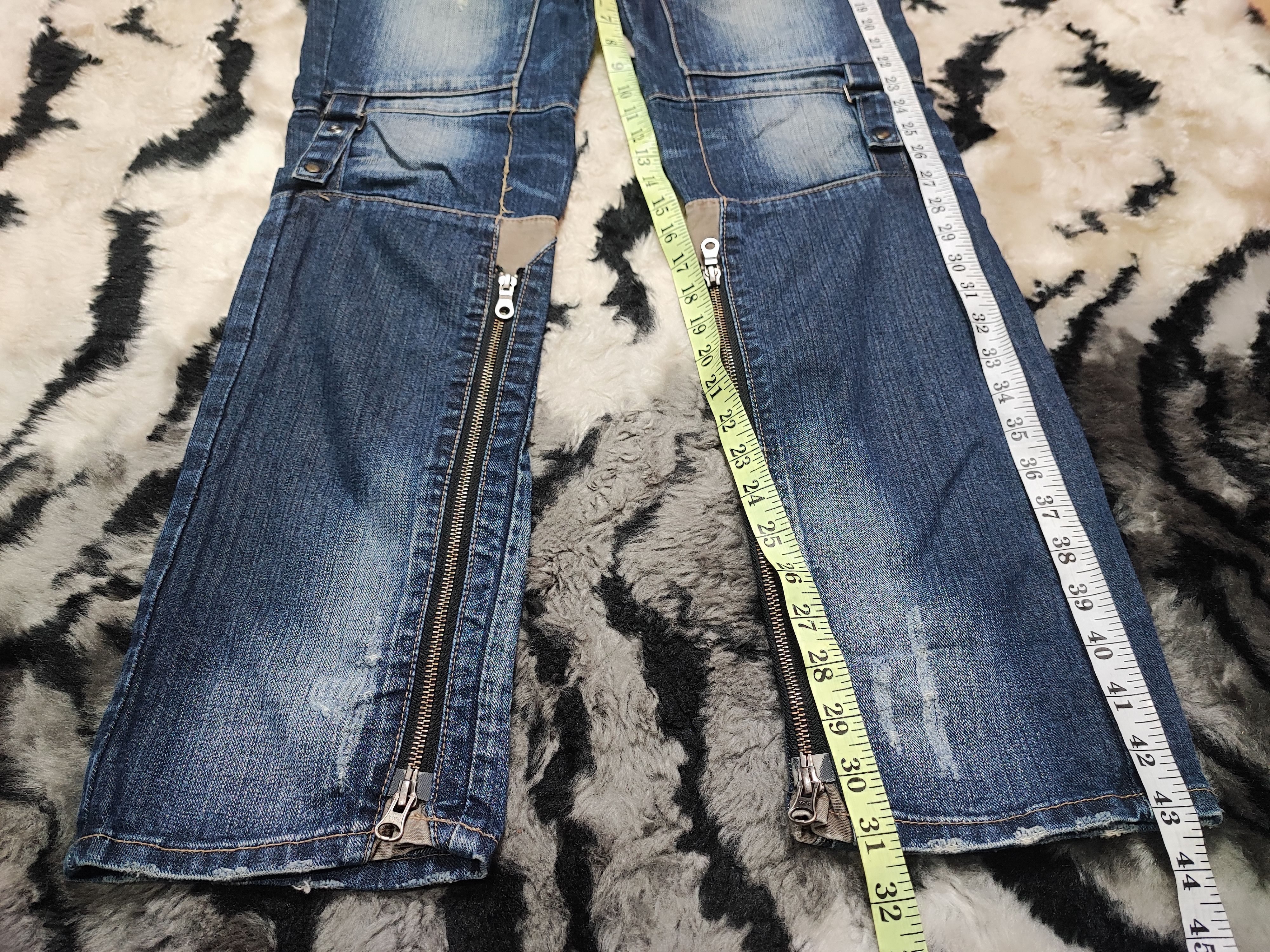 PPFM PPFM Multi-Pocket Zipper Denim Cyber Punk Style ERD Size US 32 / EU 48 - 6 Thumbnail