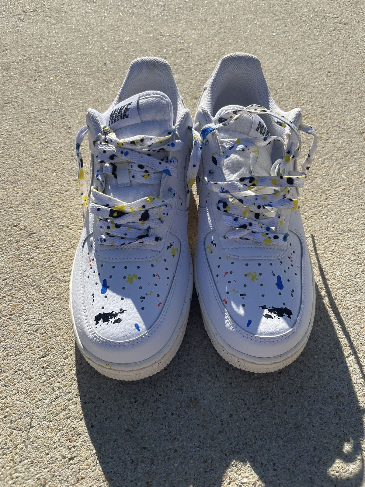 Nike Nike Air Force 1 “ LV8 Paint Splatter” Size US 8 / EU 41 - 1 Thumbnail