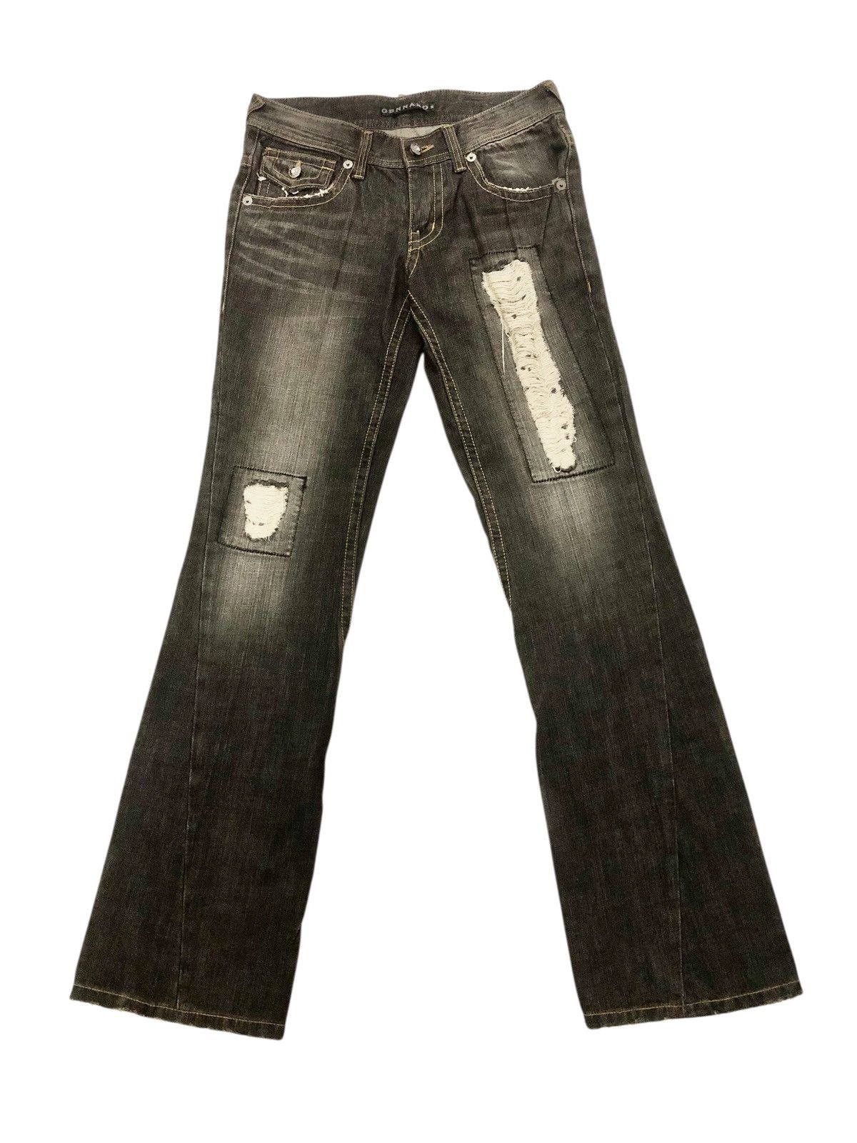 If Six Was Nine × Japanese Brand Japanese Brand - Bootcut Jeans Gennaro Distressed Size US 30 / EU 46 - 1 Thumbnail