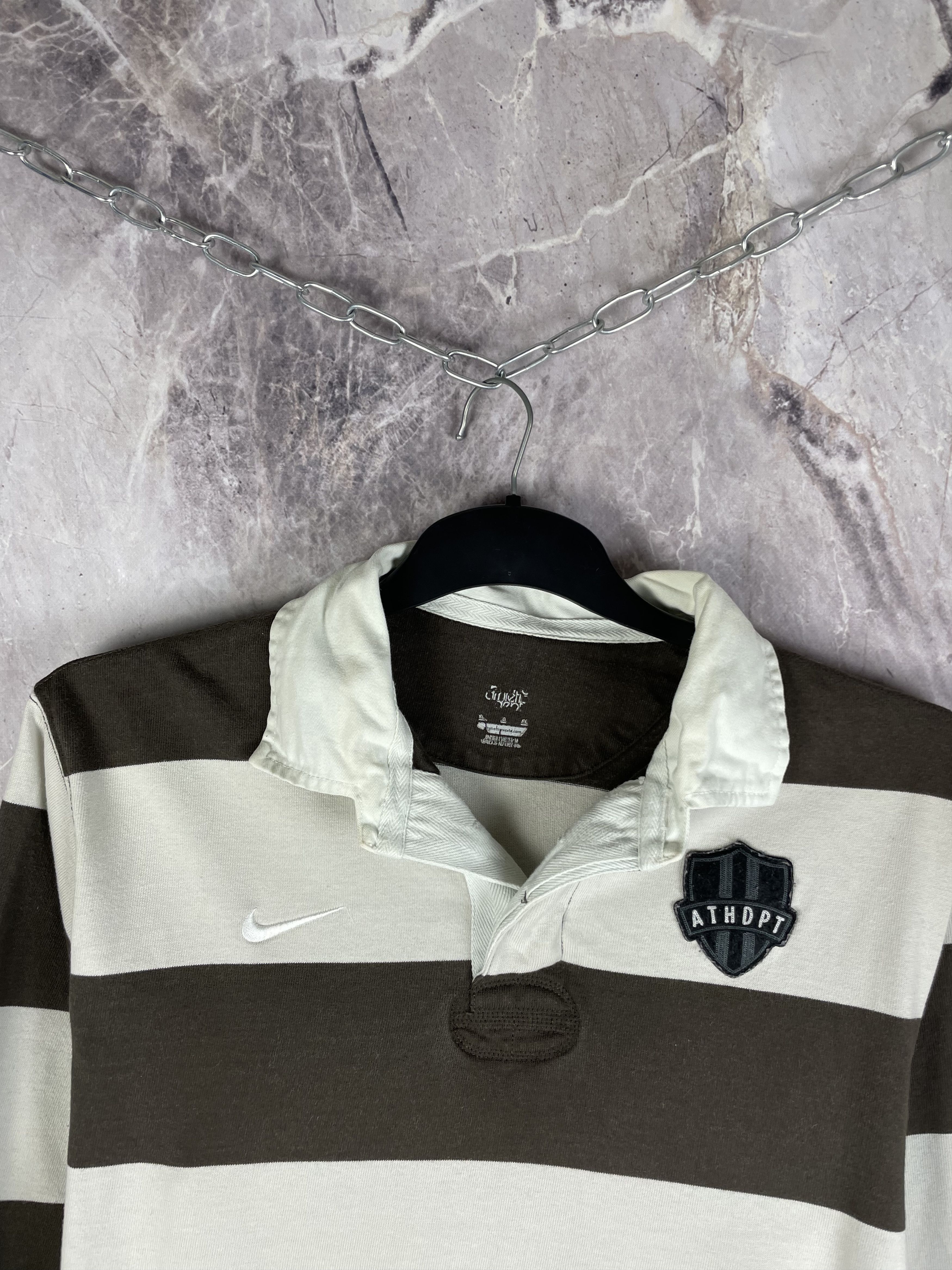 Nike Vintage Nike Rugby Long Sleeve T-Shirt Size US XL / EU 56 / 4 - 3 Thumbnail