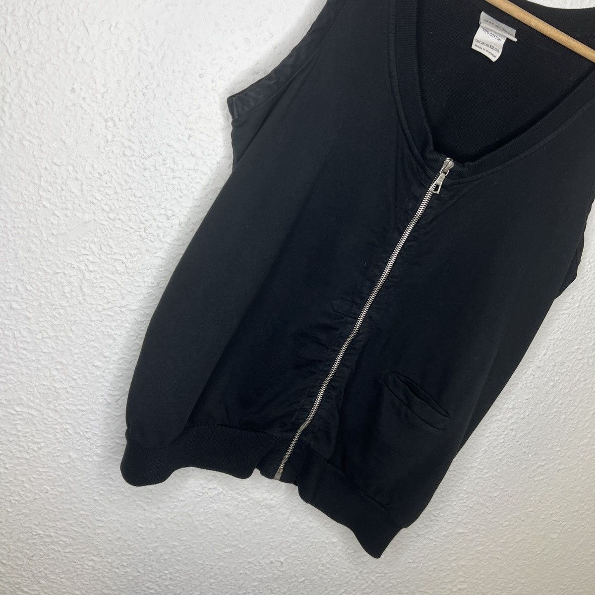 Designer × Dries Van Noten Dries Van Noten Zip Vest Gilet Black Top Blouse Black Size M / US 6-8 / IT 42-44 - 4 Thumbnail