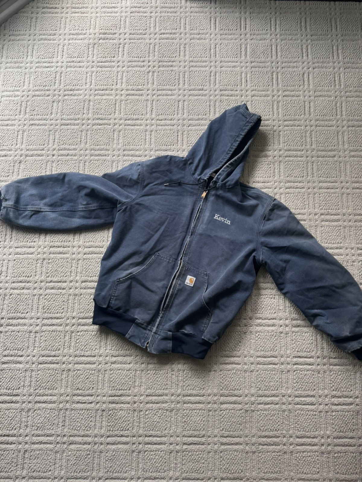Carhartt Navy Carharrt Hooded Jacket Size US L / EU 52-54 / 3 - 1 Thumbnail