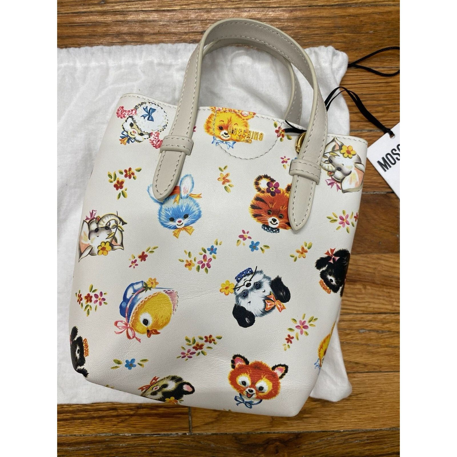 Moschino SS22 MOSCHINO Couture Jeremy Scott White Tall Shopper Bag Size ONE SIZE - 4 Thumbnail