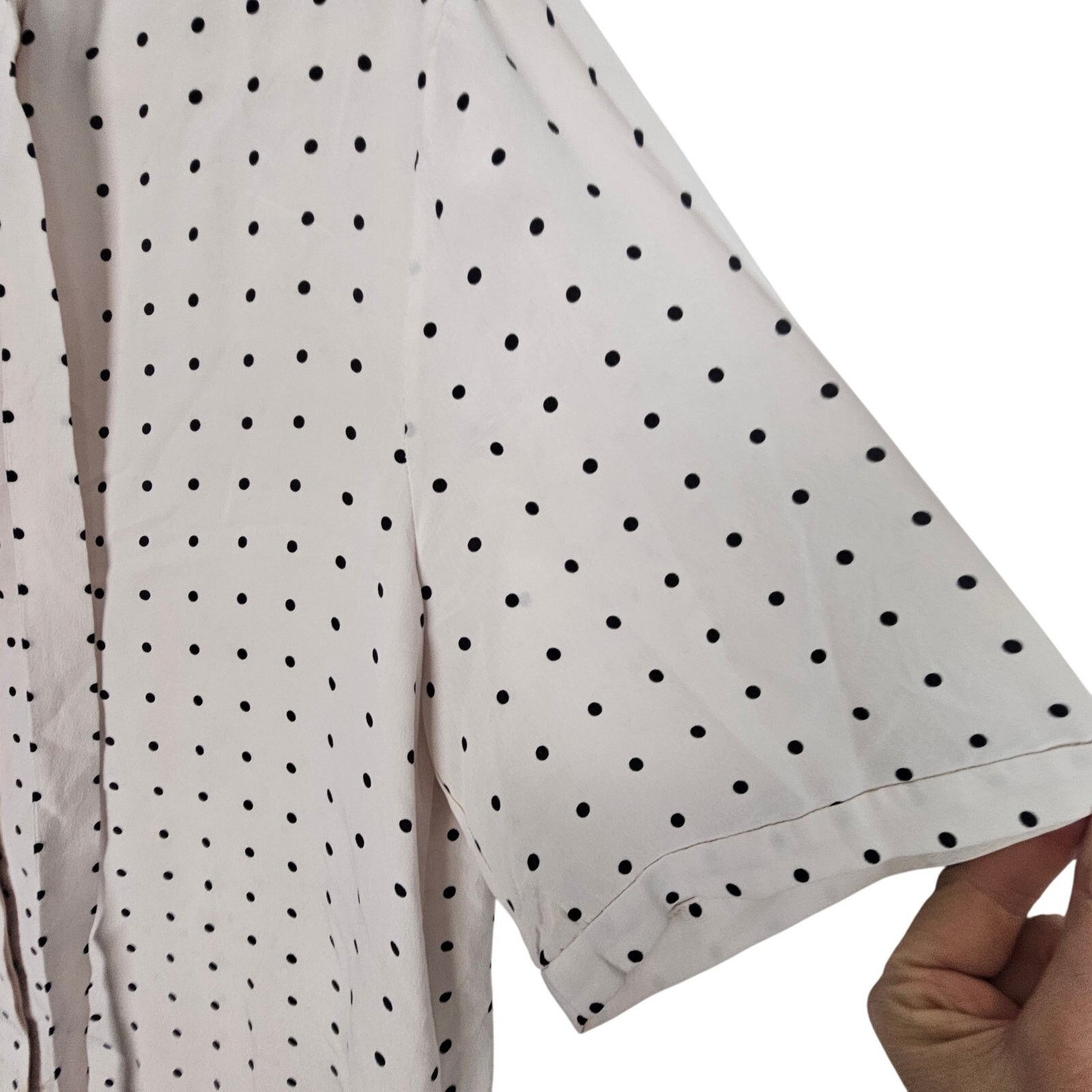 Equipment Equipment Womens Silk Blouse Polka Dot Classic Quiet Luxury Size XS / US 0-2 / IT 36-38 - 4 Thumbnail