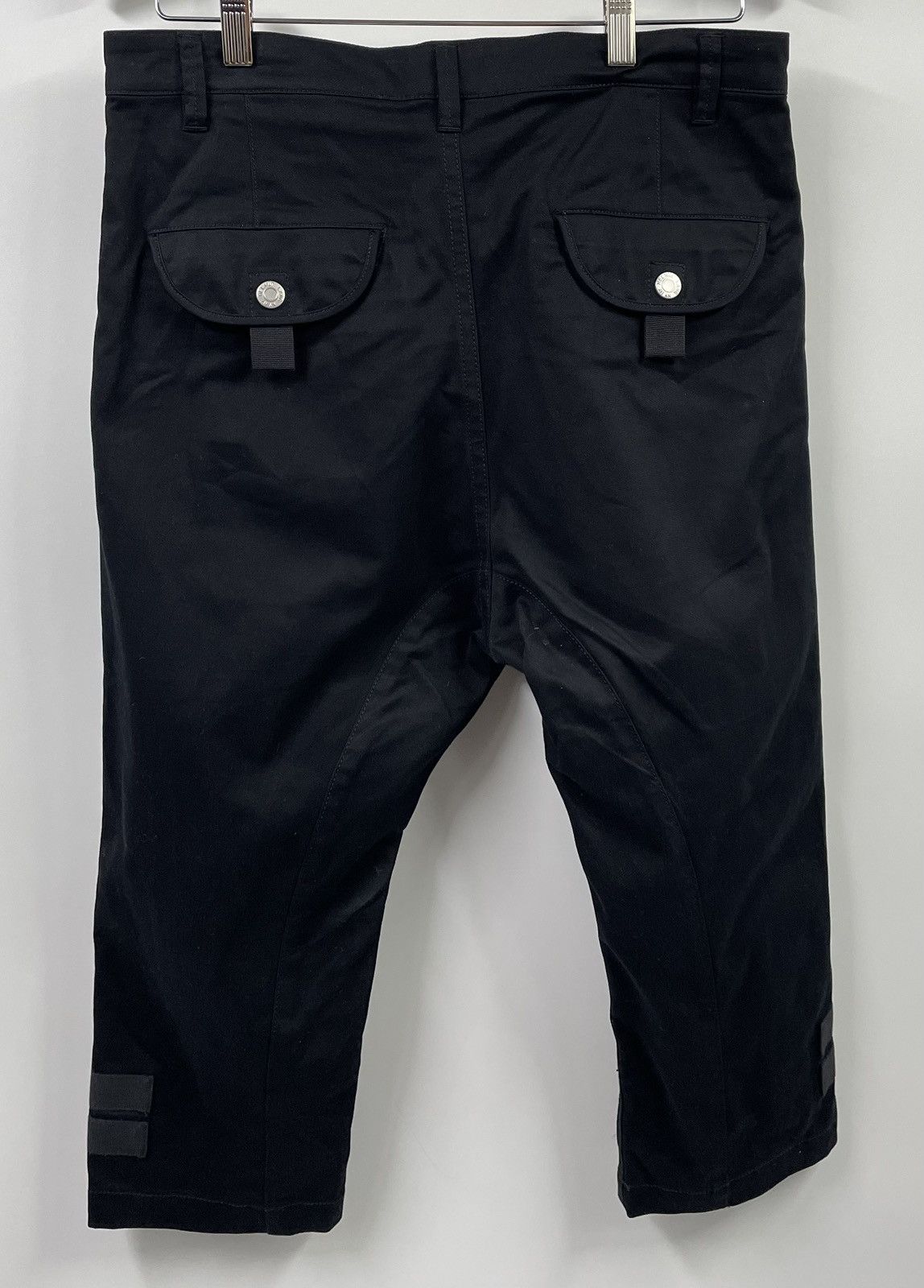 Helmut Lang Helmut Lang Lafer Twill Crop Black Cargo Pants 30 Size US 30 / EU 46 - 11 Thumbnail
