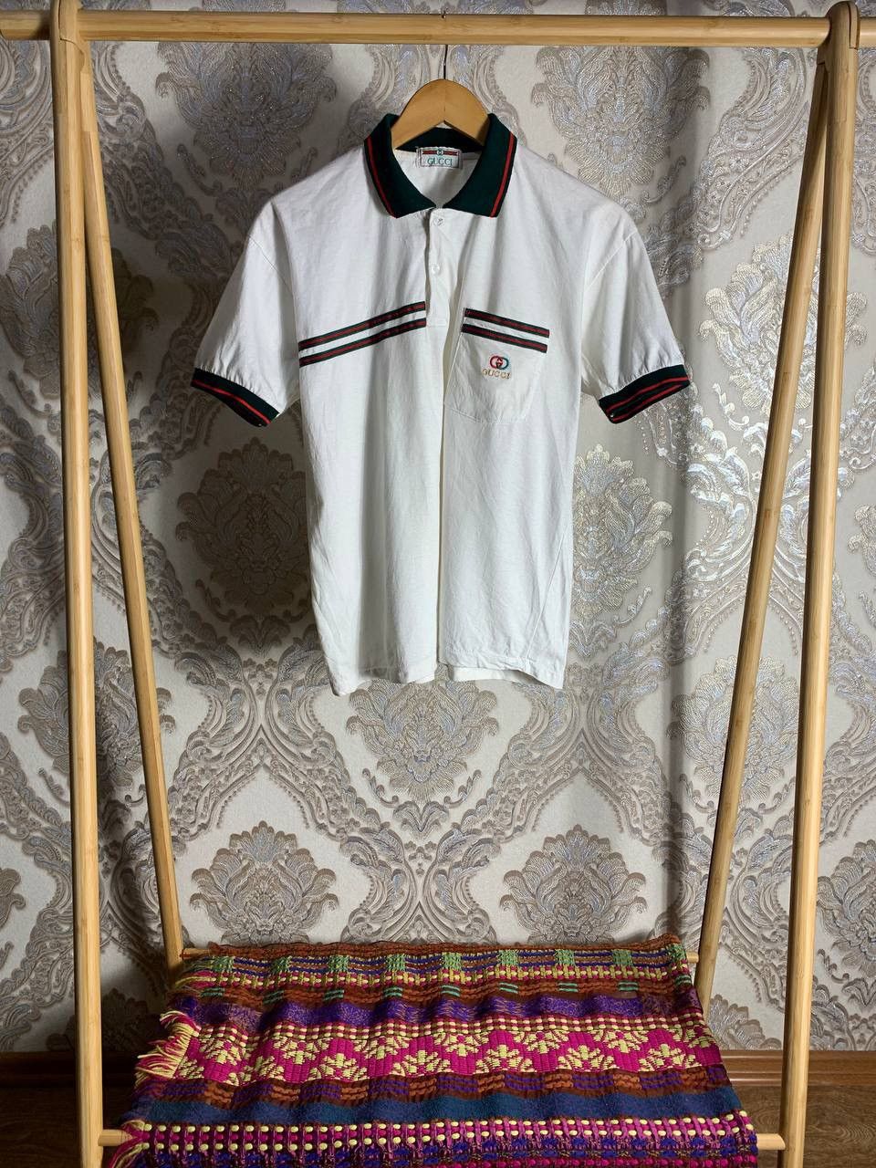 Vintage VERY RARE GUCCI RETRO ITALIAN DESIGNER POLOS LUXURY Y2K 90s Size US M / EU 48-50 / 2 - 1 Thumbnail