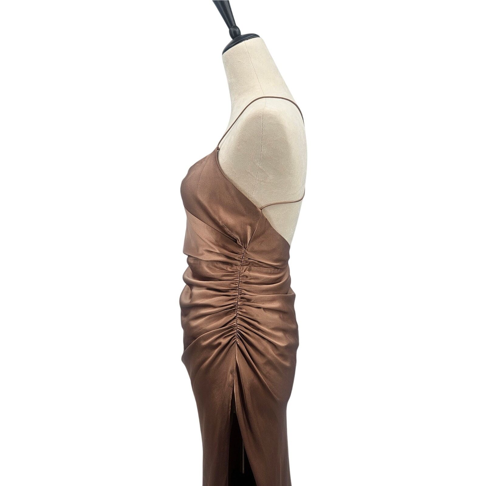 Other The Sei Strappy Gathered Silk Gown Champagne Satin Size 4 Size S / US 4 / IT 40 - 9 Thumbnail