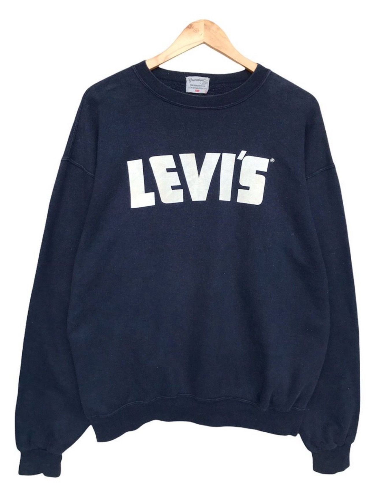 Levi's Vintage 90s Levis Spellout Sweatshirt Size US L / EU 52-54 / 3 - 1 Thumbnail