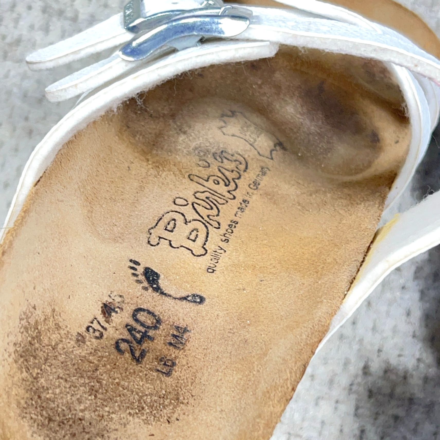 Birkenstock Birkenstock Birkis Nepal Criss Cross Sandals White 6 Womens Leather Insole Adjustable Strap Slip-On N/A Size US 6 / IT 36 - 7 Thumbnail