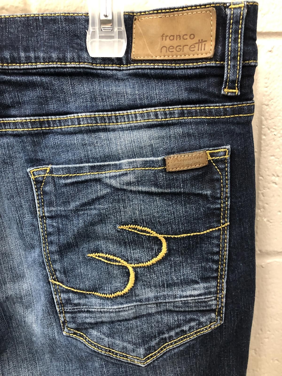 Designer Franco Negretti Men's Dark Wash Jeans Size US 38 / EU 54 - 5 Thumbnail