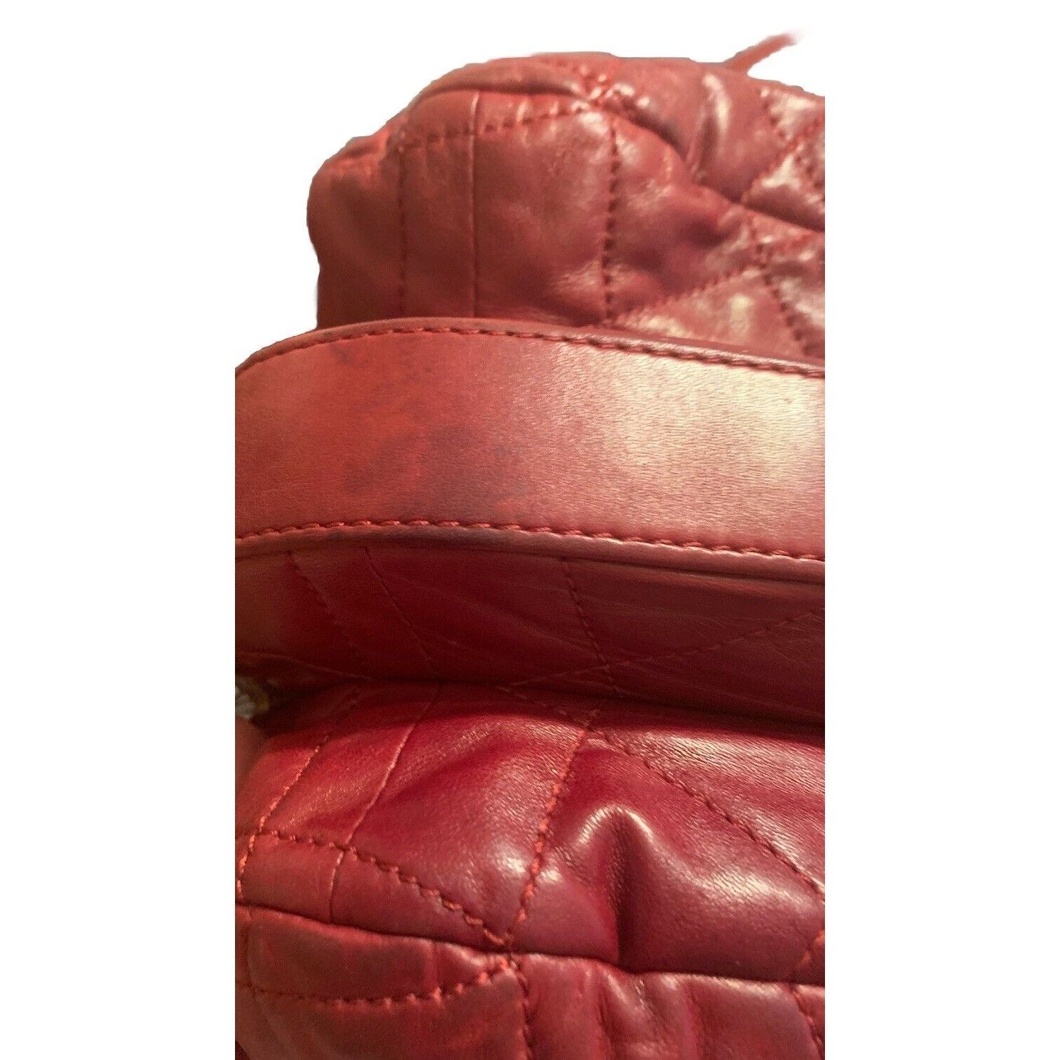 Chanel CHANEL ACCORDION FLAP BAG Burgundy In Quilted Leather Size ONE SIZE - 10 Thumbnail