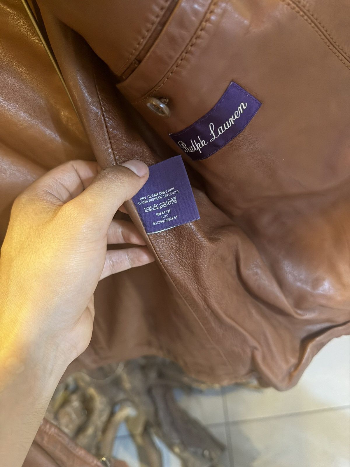 Ralph Lauren Purple Label Puple label leather jacket italy Size US M / EU 48-50 / 2 - 12 Thumbnail