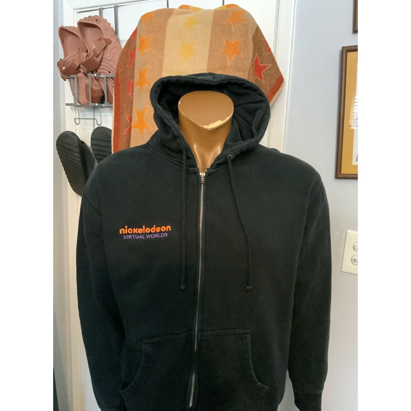Vintage VINTAGE Nickelodeon Virtual Worlds Y2K Independent Trading Co Black Fleece Zip Hoodie M Size US M / EU 48-50 / 2 - 8 Thumbnail