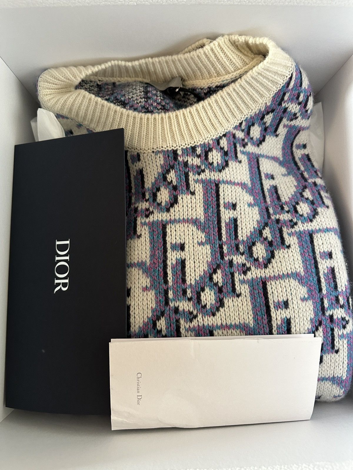 Dior × Stussy Dior x Shawn Stüssy Oblique Sweater Size US XXL / EU 58 / 5 - 9 Thumbnail