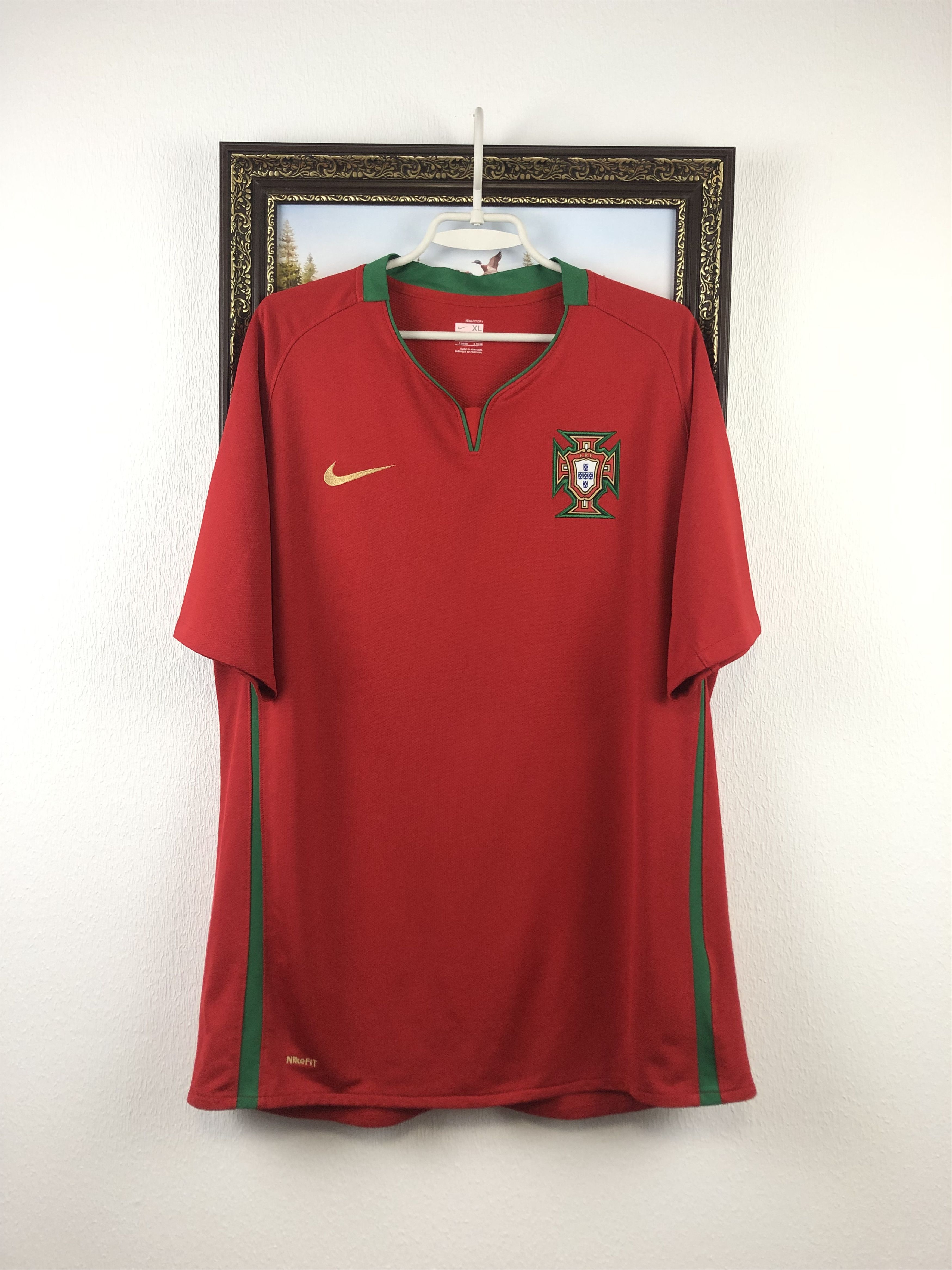 Nike Portugal football shirt 2008 Nike Jersey Ronaldo National Size US XL / EU 56 / 4 - 1 Thumbnail