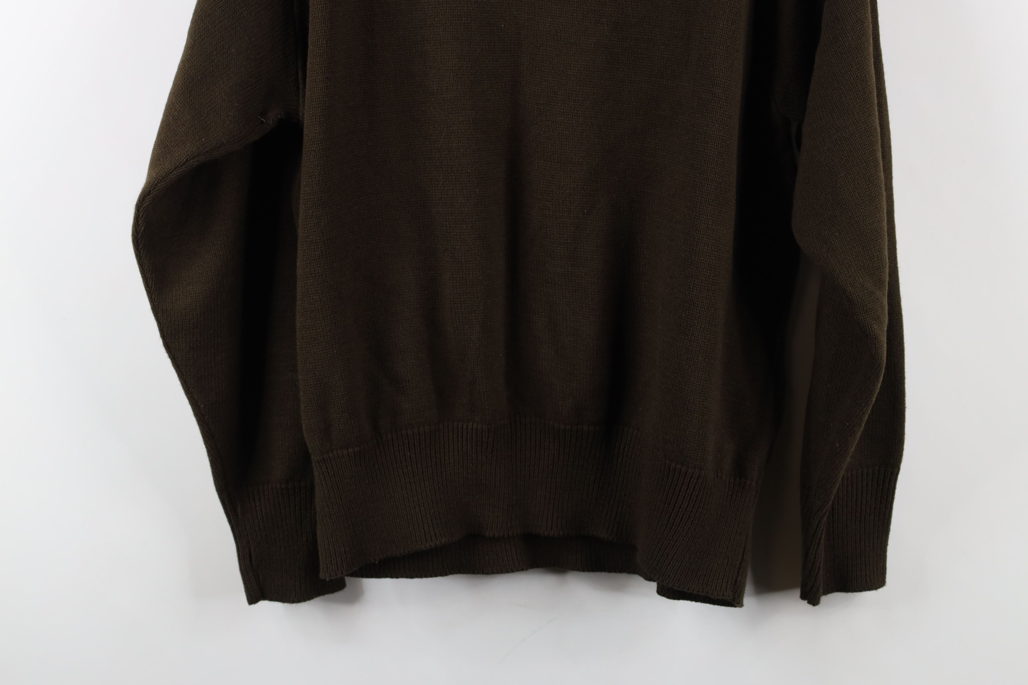 Vintage Vintage 90s Streetwear Shooting Knit Pullover Henley Sweater Size US XL / EU 56 / 4 - 14 Thumbnail