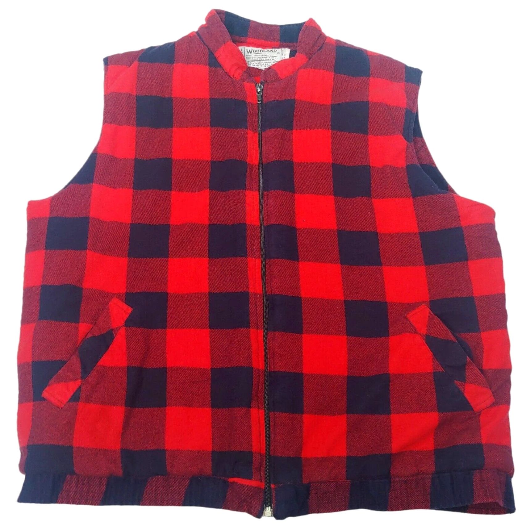 Vintage VINTAGE Woodland Vest Men L Red Buffalo Plaid Flannel Insulated Lumberjack Size US L / EU 52-54 / 3 - 2 Thumbnail