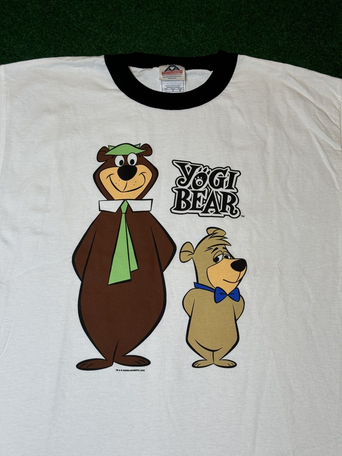 Cartoon Network × Vintage Vintage 90s Y2K Yogi Bear Cartoon Network Ringer T Shirt Size US L / EU 52-54 / 3 - 2 Thumbnail