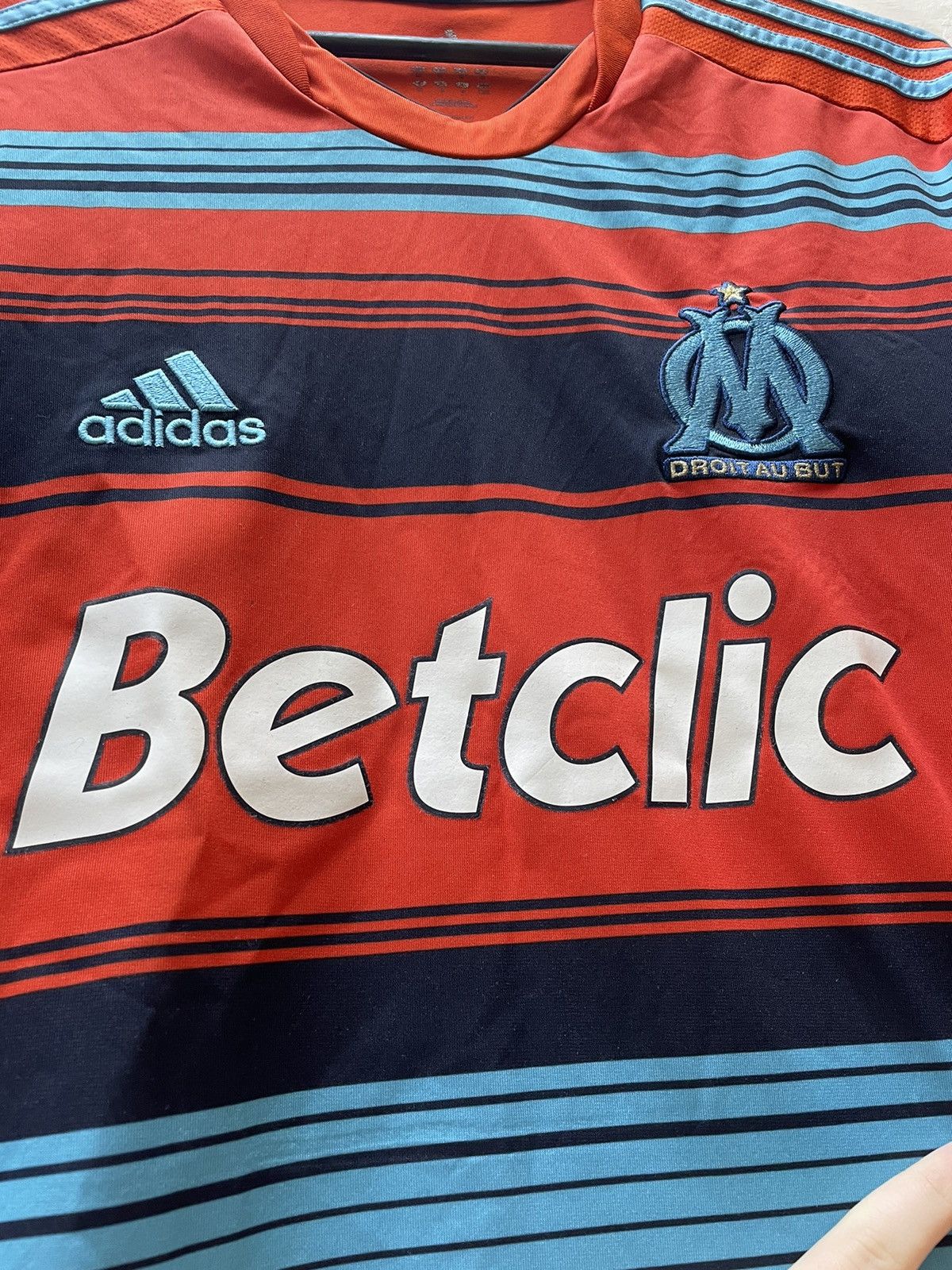 Adidas × Vintage Olympique Marseille Third football shirt 2011 Soccer Jersey Size US M / EU 48-50 / 2 - 6 Thumbnail