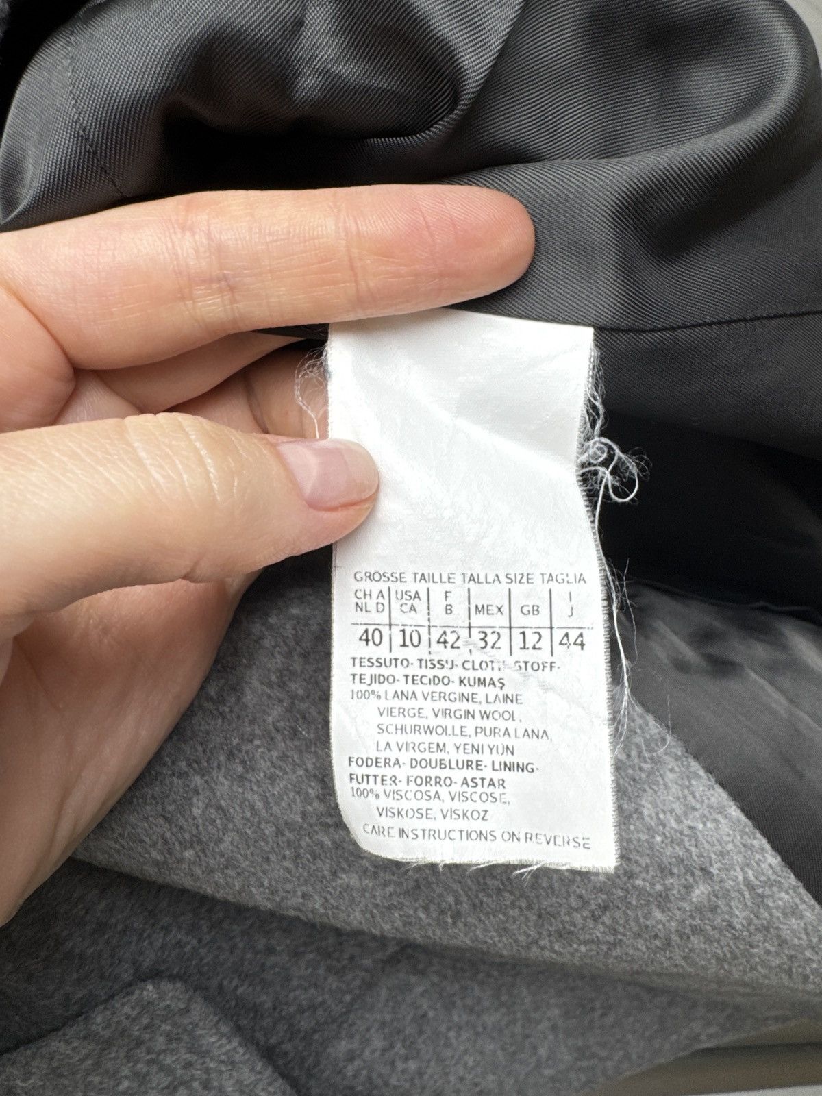 Max Mara Max Mara Studio Women's Wool Gray Coat Size US10 Size L / US 10 / IT 46 - 9 Thumbnail