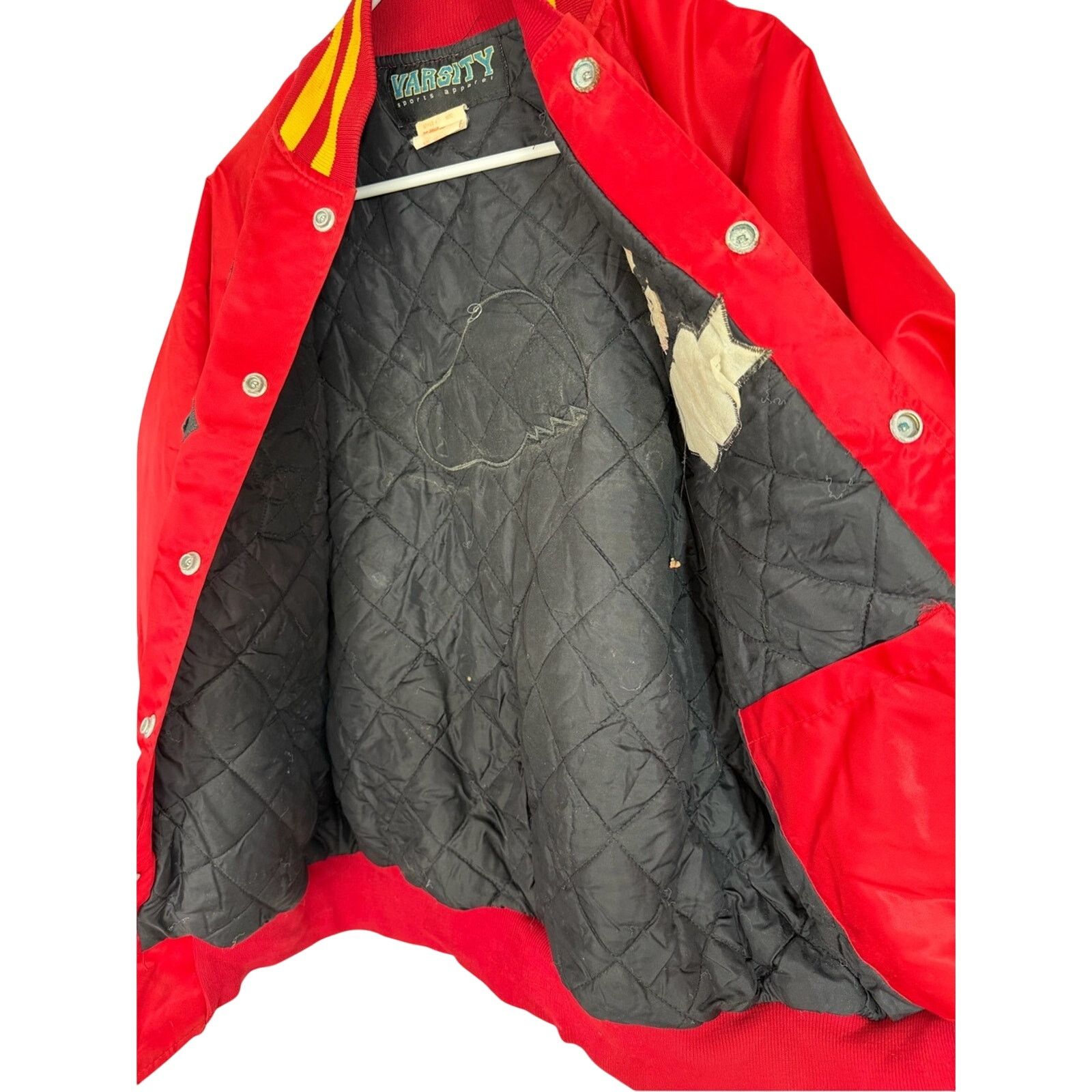 Other Vintage 80s Rutgers CC Varsity Satin Bomber Jacket RARE 1/1 Size US M / EU 48-50 / 2 - 12 Thumbnail