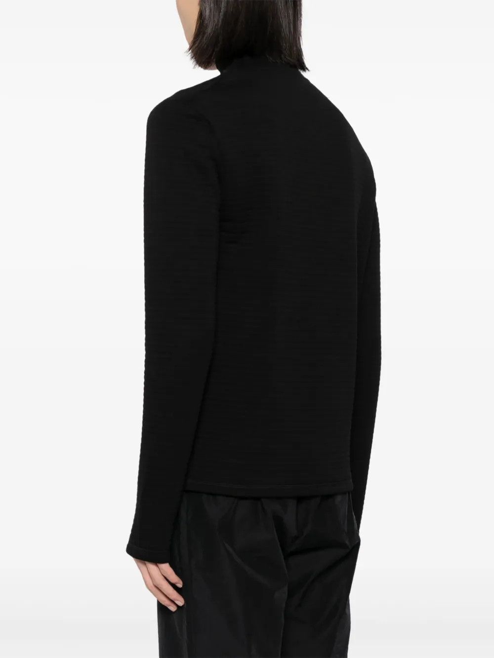 Jil Sander o1mt1gz0426 Turtleneck Sweater in Black Size US L / EU 52-54 / 3 - 3 Thumbnail