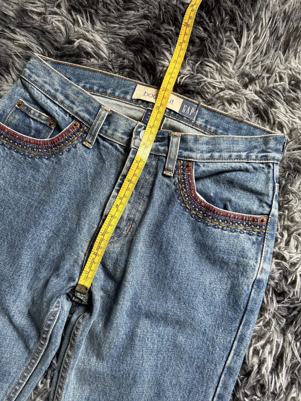 Vintage FW1999 GAP boot cut handcrafted sashiko denim Size US 28 / EU 44 - 15 Thumbnail