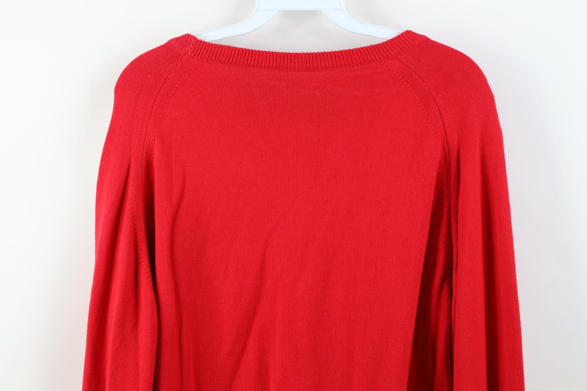 Wilson Vintage 90s Wilson Staff Tennis Knit Crewneck Sweater Red Size US XL / EU 56 / 4 - 10 Thumbnail