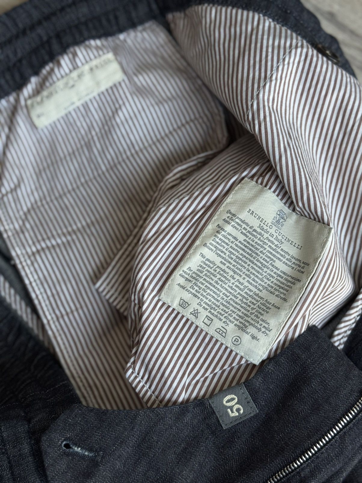 Brunello Cucinelli Brunello Cucinelli Pants Leisure Fit Drawstring Trousers Size US 34 / EU 50 - 14 Thumbnail