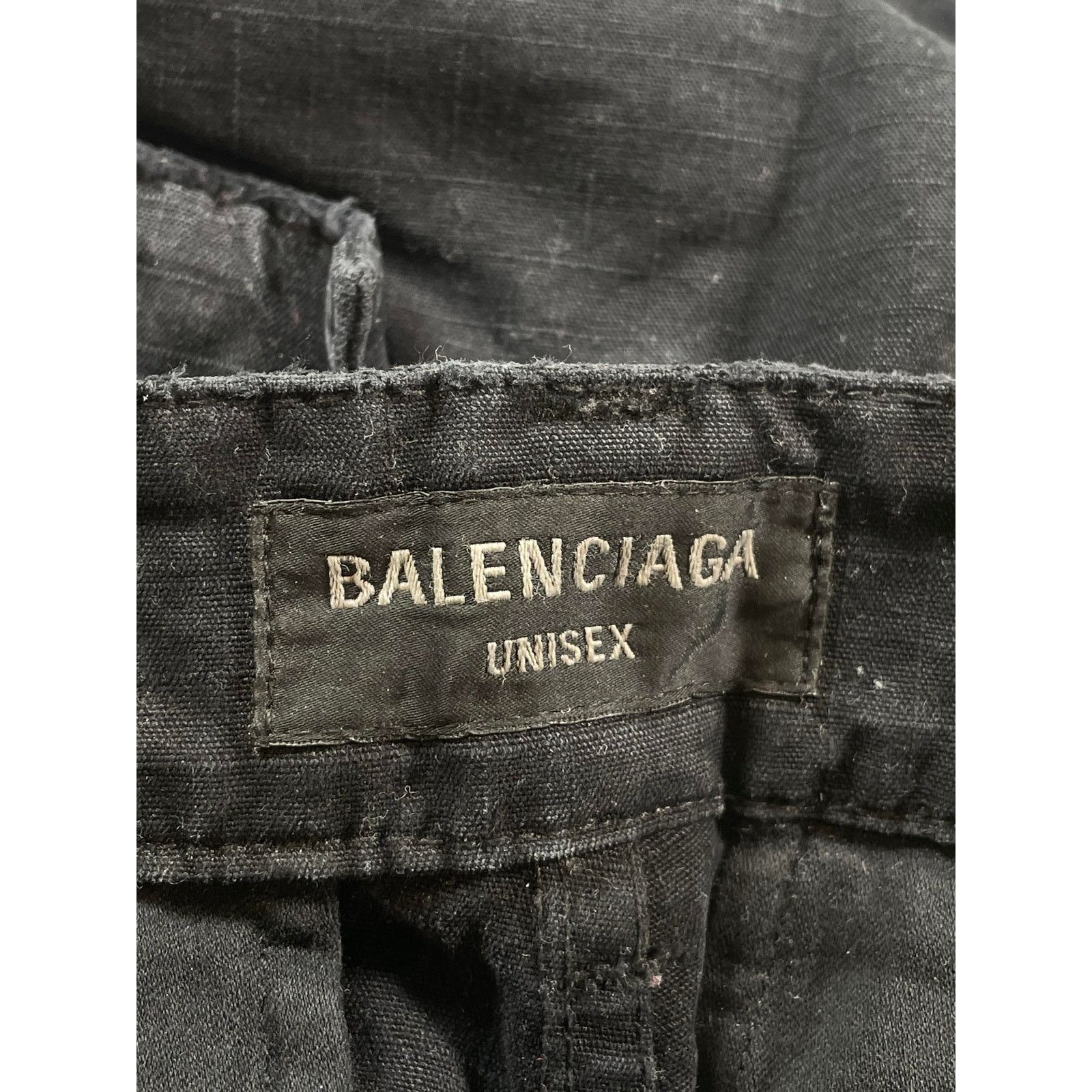 Balenciaga Balenciaga Distressed Black Cargos Size US 32 / EU 48 - 4 Thumbnail