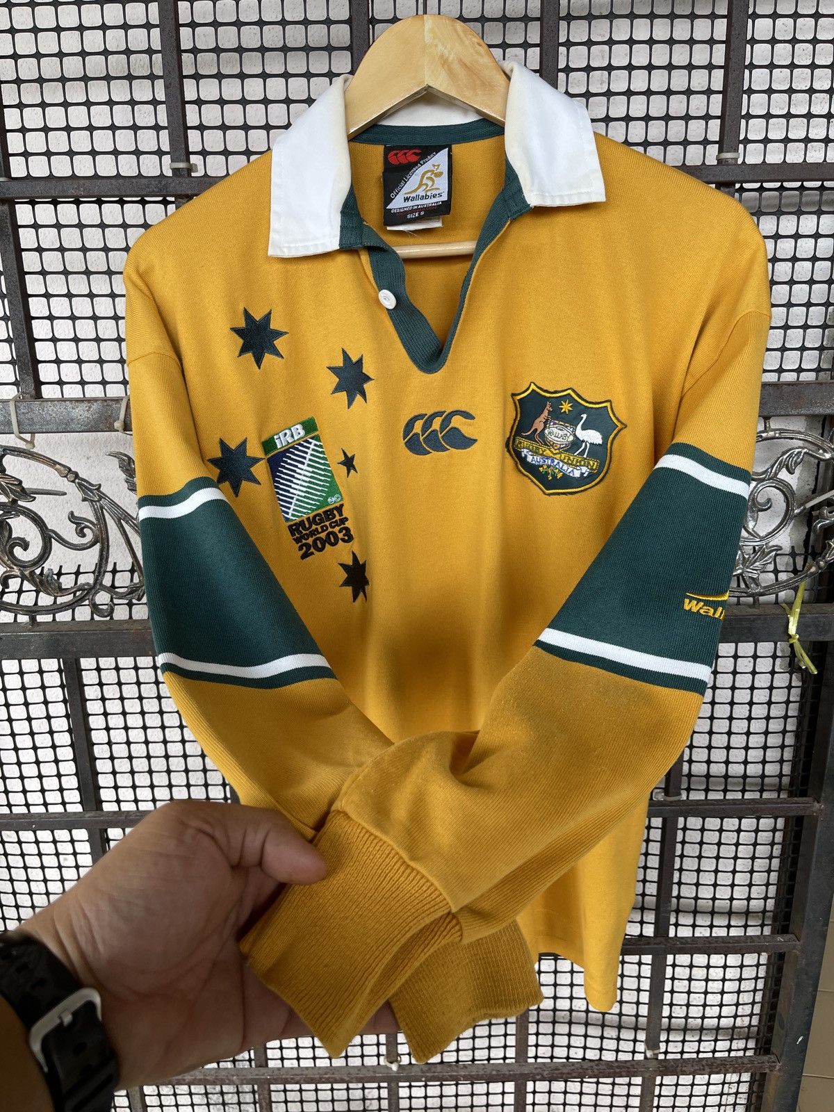 Canterbury of New Zealand Rare🔥Vintage CANTERBURY iRB Rugby World Cup Shirt Size US M / EU 48-50 / 2 - 7 Thumbnail
