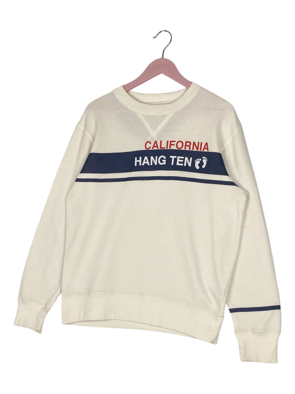 Hang Ten × Vintage Vintage Hang Ten Long Sleeve T-Shirt Crewneck White Size US M / EU 48-50 / 2 - 2 Thumbnail